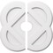 Ekena Millwork Charlotte Architectural Grade PVC Ceiling Medallion, 16"OD x 3"ID x 6 1/4"C x 1"P, Two-Piece CMP16CE2-03000 - alternate 1